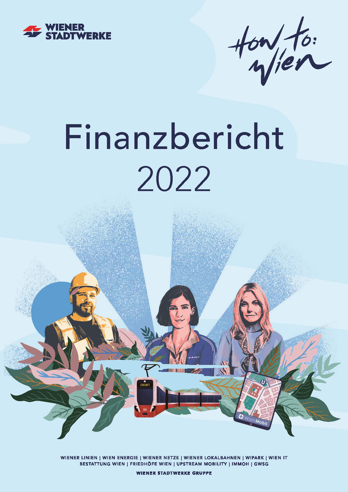 Titelblatt des Finanzberichts.